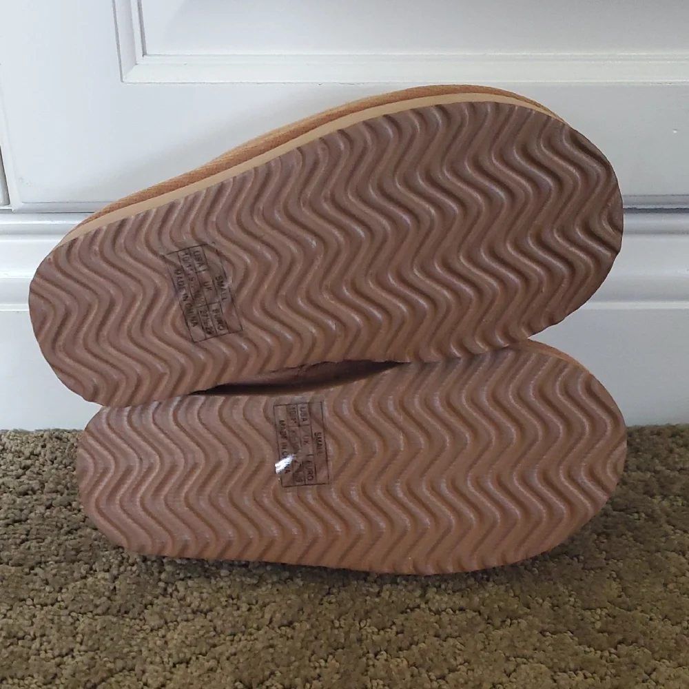 Girls Falls Creek Platform Clog Slippers Size 10/11 1/2 Chestnut Sherpa NWT